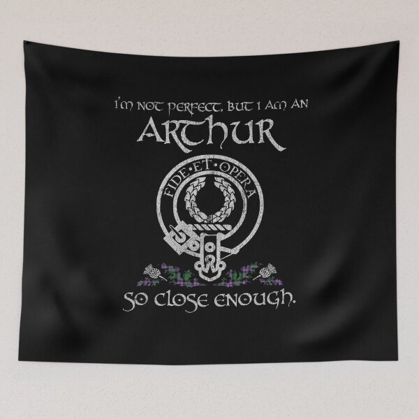 Item preview, Arthur of Milton clan Scottish surname crest badge motto tartan sporran kilt men women designed and sold by Clan1093.