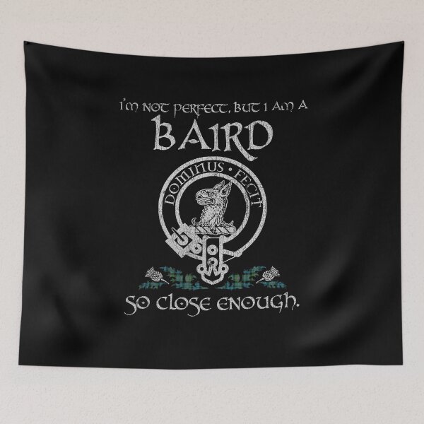 Item preview, Baird clan Scottish surname crest badge motto tartan sporran kilt men women designed and sold by Clan1093.