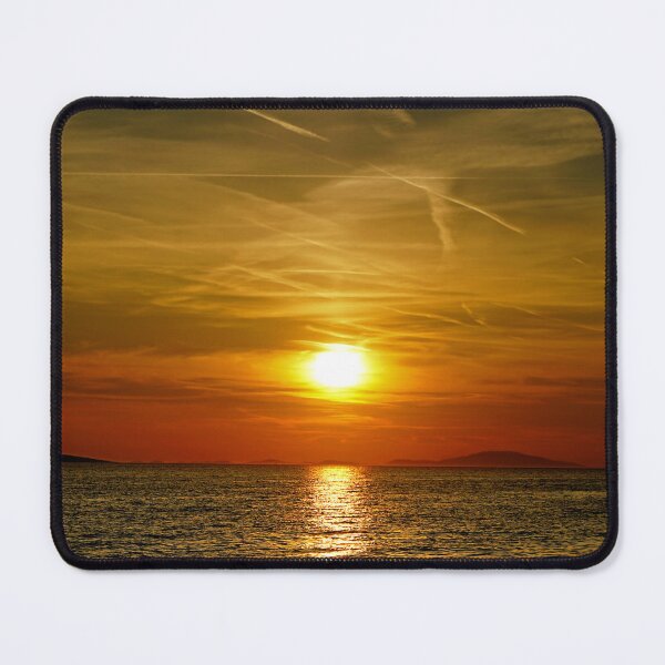 Item preview, Shiny colorful and dramatic sunset during the summer at the seacoast and touristic destination designed and sold by ALEX PHOTO DREAMS.