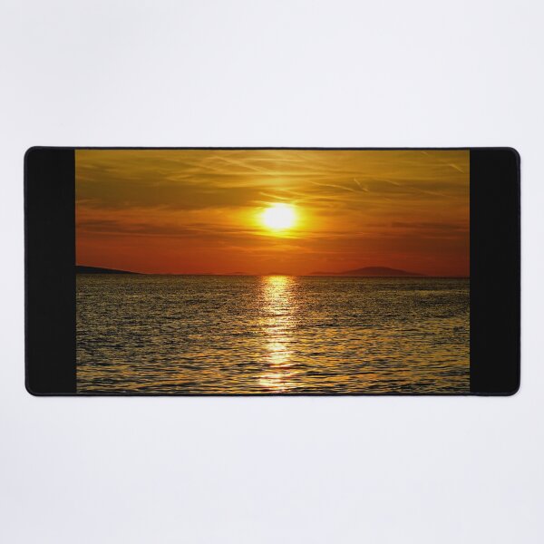 Item preview, Shiny colorful and dramatic sunset during the summer at the seacoast and touristic destination designed and sold by ALEX PHOTO DREAMS.
