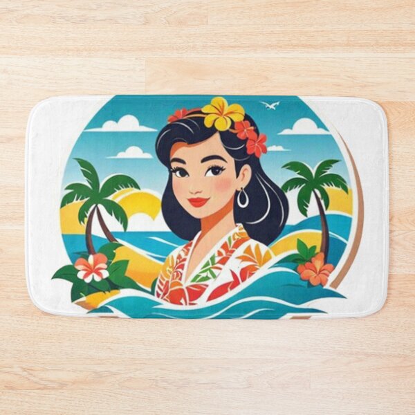 Item preview, Cute girl tropical island designed and sold by Only Good Vibes.