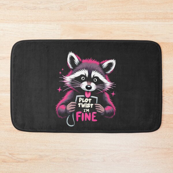 Item preview, Plot Twist I'm Fine Raccoon Design designed and sold by FoxyJags.