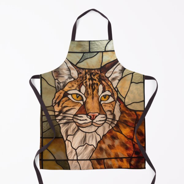 Item preview, Bobcat in Stained Glass designed and sold by RedHandedOD.
