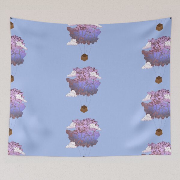 Item preview, butterfly hot air balloon designed and sold by pattegraphique.