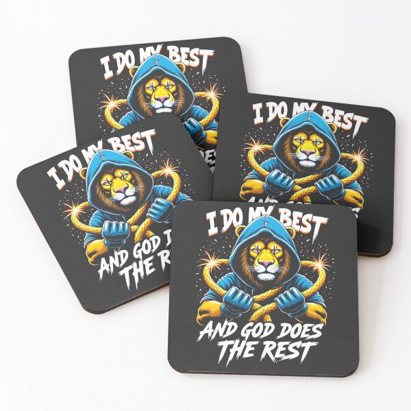 Item preview, I do my best god does the rest lion design designed and sold by FoxyJags.