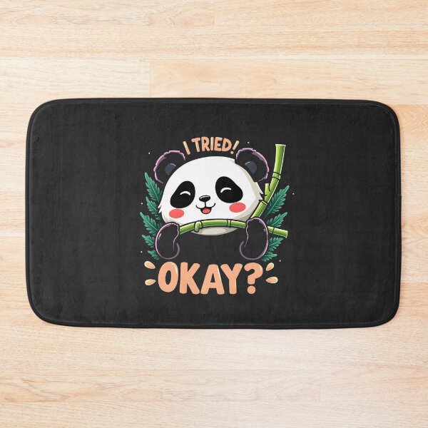 Item preview, I tried okay Cute Panda design designed and sold by FoxyJags.