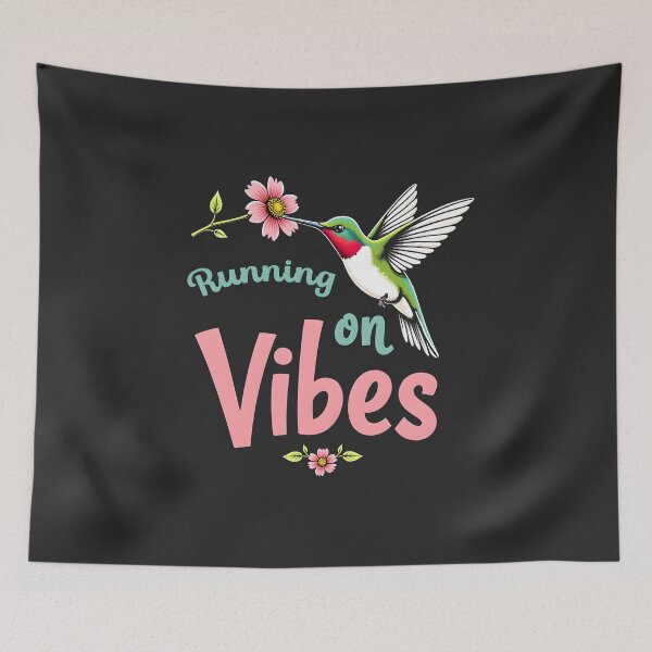 Item preview, Running on Vibes Hummingbird Design designed and sold by FoxyJags.