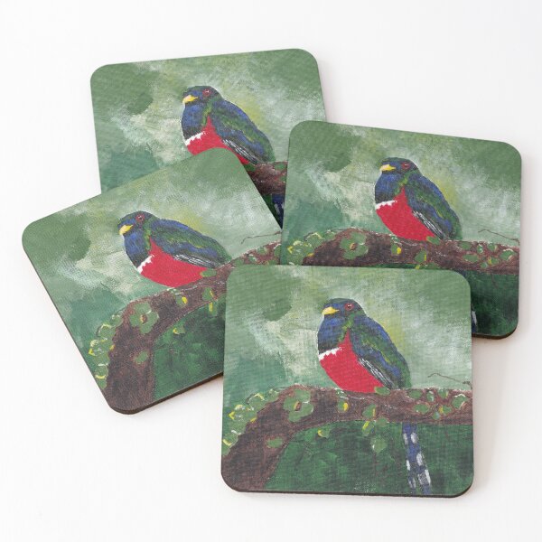 Item preview, Masked trogon perched on tree designed and sold by ruthregency.