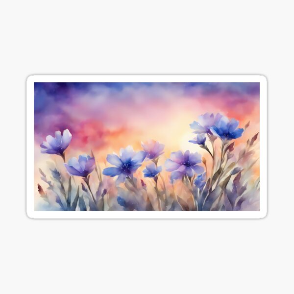 Item preview, Dreamy Blue Flowers designed and sold by BookCovered.