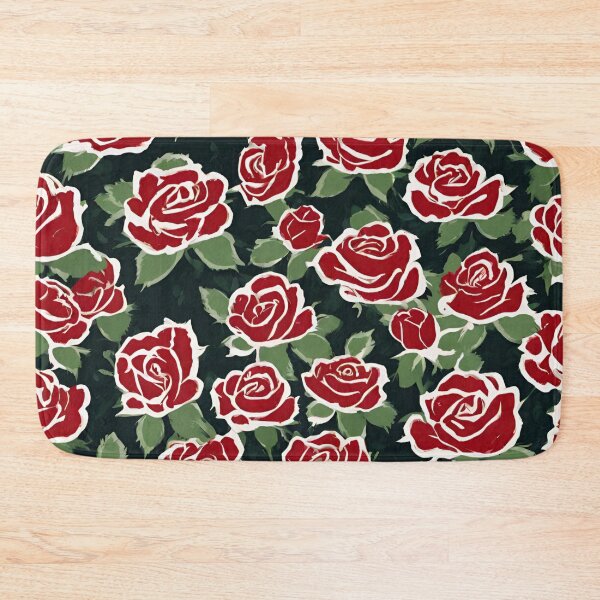 Item preview, Red Rose Pattern Watercolor designed and sold by kgbgallery.