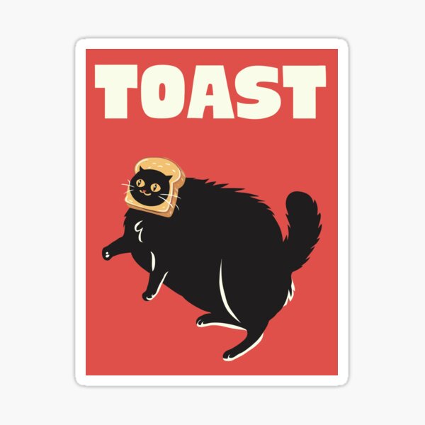 Aperçu de l'œuvre Chat grillé créée et vendue par Angry Swan Designs.
