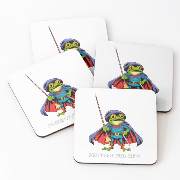 Item preview, Professional Idiot Frog with Jousting Pole designed and sold by Top Dog Tees.
