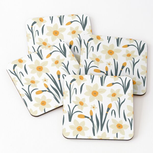 Item preview, Watercolor Narcissus Flower Pattern designed and sold by kgbgallery.