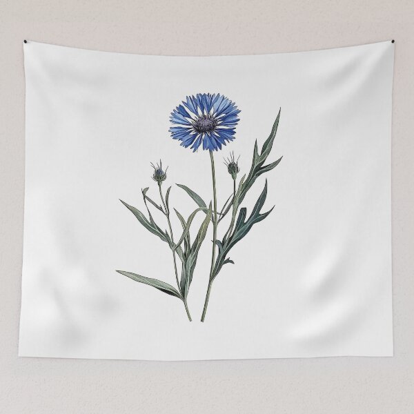 Item preview, Vintage Blue Cornflower Illustration designed and sold by Liededrom..