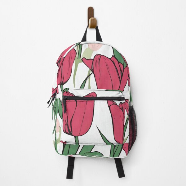 Item preview, Watercolor Red Tulip Pattern designed and sold by kgbgallery.