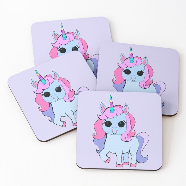 Item preview, Cute kawaii pastel unicorn designed and sold by MindfulArtSandy.