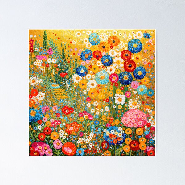 Item preview, Gustav Klimt Flowers designed and sold by maniacfitness.