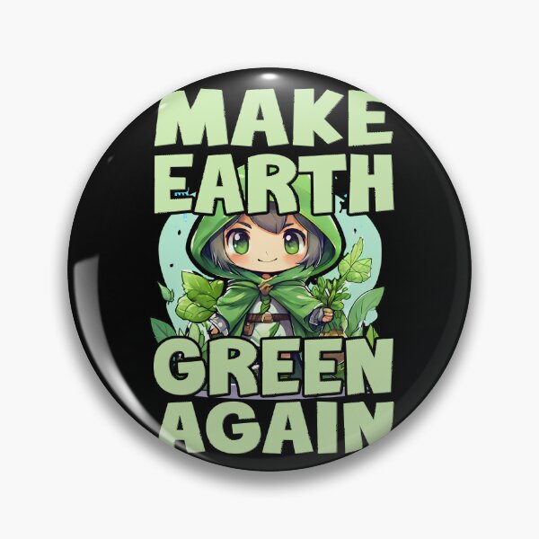 Item preview, MAKE EARTH GREEN AGAIN climate change global warming environmentalist clean energy off-grid  designed and sold by Jt41.