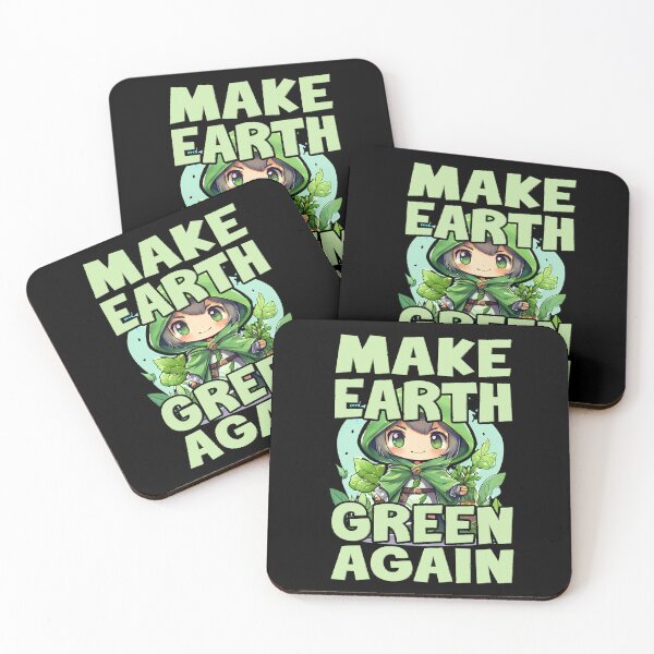 Item preview, MAKE EARTH GREEN AGAIN climate change global warming environmentalist clean energy off-grid  designed and sold by Jt41.
