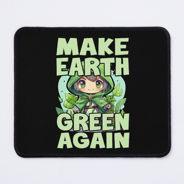 Item preview, MAKE EARTH GREEN AGAIN climate change global warming environmentalist clean energy off-grid  designed and sold by Jt41.
