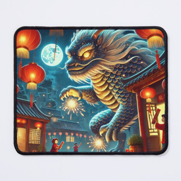 Item preview, The Enigmatic Nian Monster designed and sold by BobArtGallery.