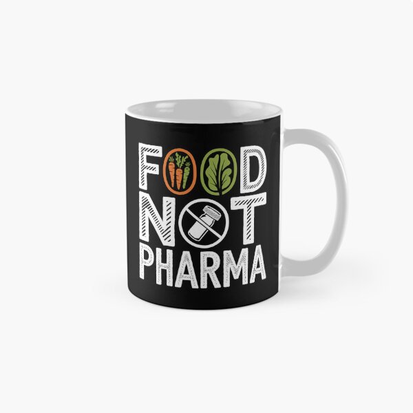 Item preview, Food Not Pharma - This gift is perfect for advocates of a healthy lifestyle and natural medicine. designed and sold by ZyziowskyArt.