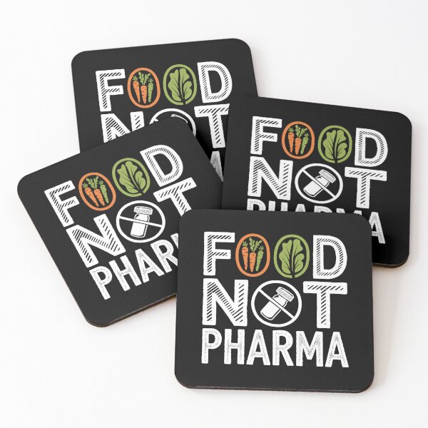Item preview, Food Not Pharma - This gift is perfect for advocates of a healthy lifestyle and natural medicine. designed and sold by ZyziowskyArt.