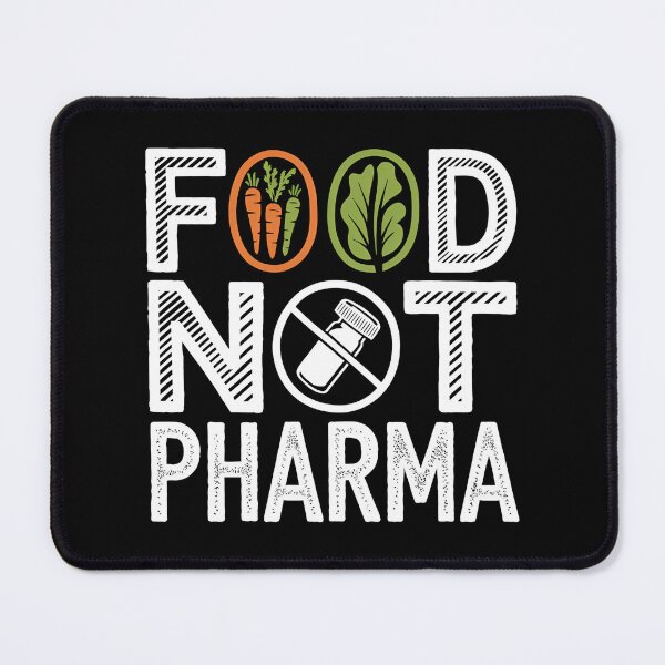 Item preview, Food Not Pharma - This gift is perfect for advocates of a healthy lifestyle and natural medicine. designed and sold by ZyziowskyArt.