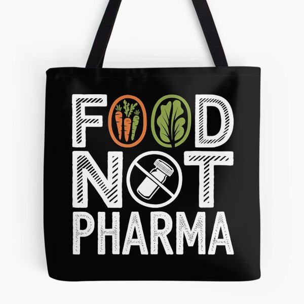 Item preview, Food Not Pharma - This gift is perfect for advocates of a healthy lifestyle and natural medicine. designed and sold by ZyziowskyArt.