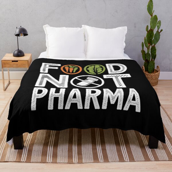 Item preview, Food Not Pharma - This gift is perfect for advocates of a healthy lifestyle and natural medicine. designed and sold by ZyziowskyArt.