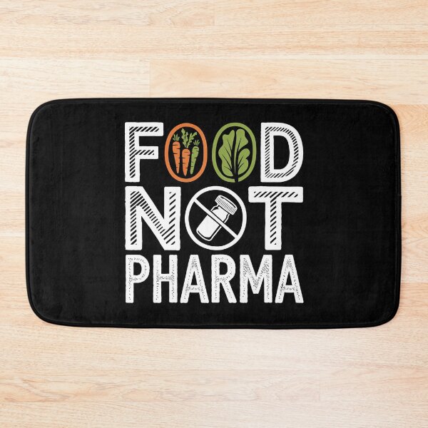 Item preview, Food Not Pharma - This gift is perfect for advocates of a healthy lifestyle and natural medicine. designed and sold by ZyziowskyArt.