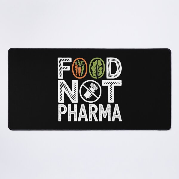 Item preview, Food Not Pharma - This gift is perfect for advocates of a healthy lifestyle and natural medicine. designed and sold by ZyziowskyArt.