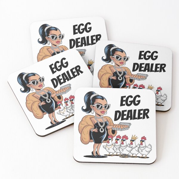 Item preview, Glam Chicken Boss Cartoon - Egg Dealer  designed and sold by CraftsEtc.