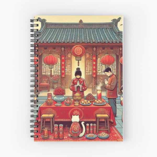 Item preview, Morning Offerings on Lunar New Year's Eve designed and sold by BobArtGallery.