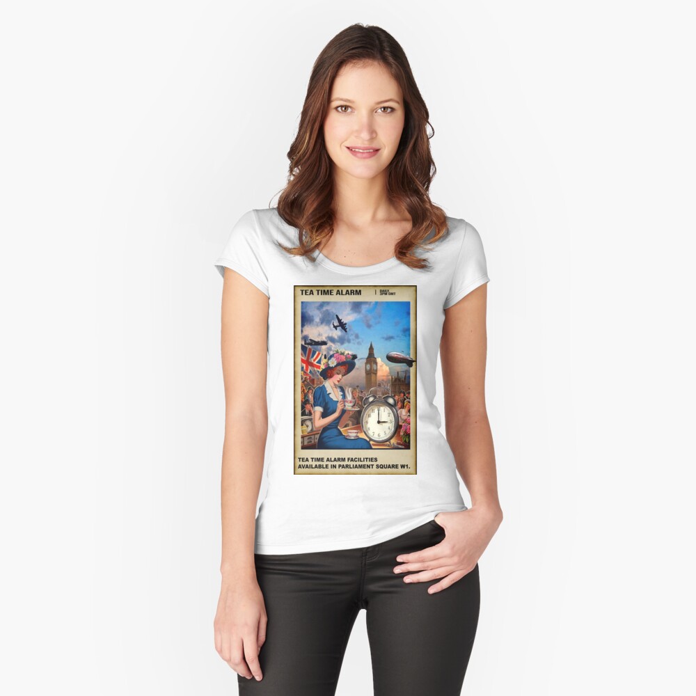 Item preview, Fitted Scoop T-Shirt designed and sold by bywhacky.
