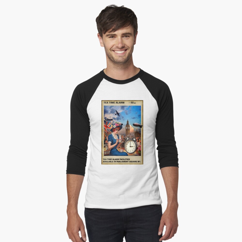 Item preview, Baseball ¾ Sleeve T-Shirt designed and sold by bywhacky.