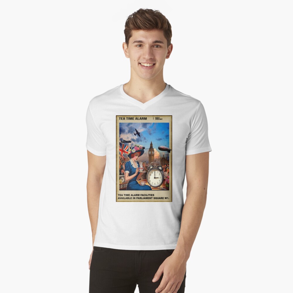 Item preview, V-Neck T-Shirt designed and sold by bywhacky.