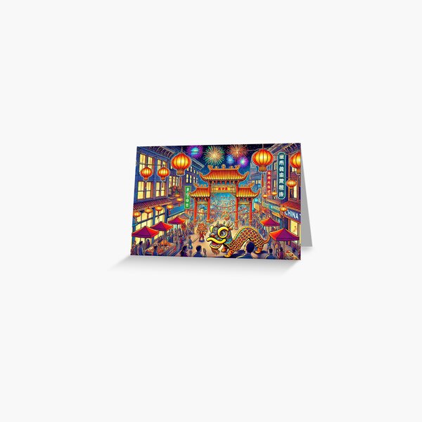 Item preview, Chinese New Year in San Francisco's Chinatown designed and sold by BobArtGallery.