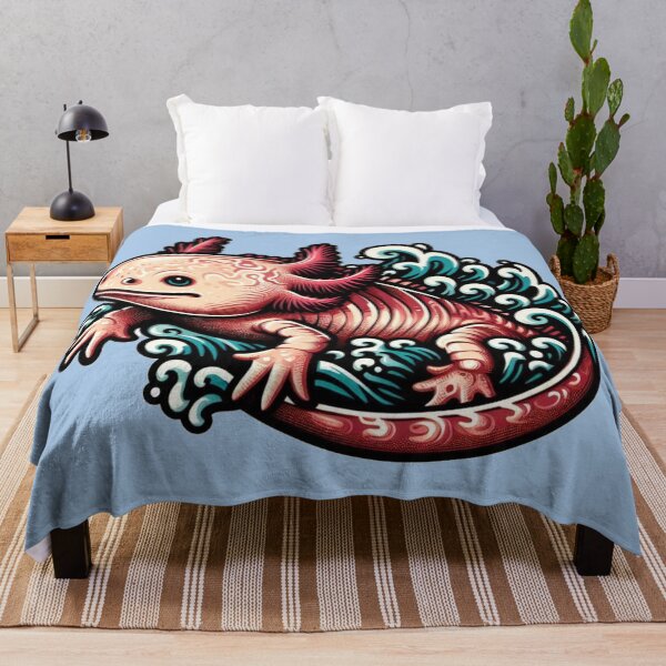 Item preview, Vintage Axolotl designed and sold by KingCuppaDigitalArt.
