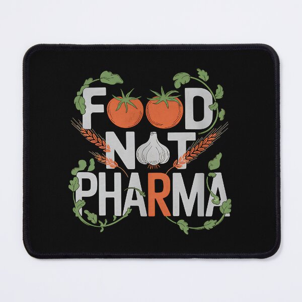 Item preview, Food Not Pharma - This gift is perfect for advocates of a healthy lifestyle and natural medicine. designed and sold by ZyziowskyArt.