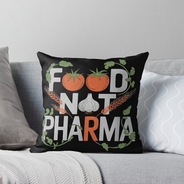 Item preview, Food Not Pharma - This gift is perfect for advocates of a healthy lifestyle and natural medicine. designed and sold by ZyziowskyArt.
