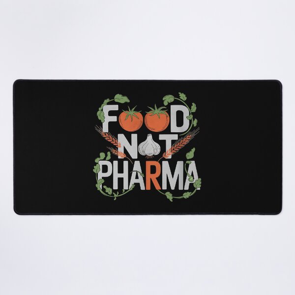 Item preview, Food Not Pharma - This gift is perfect for advocates of a healthy lifestyle and natural medicine. designed and sold by ZyziowskyArt.