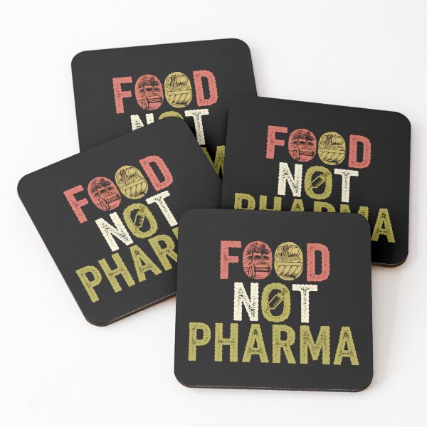 Item preview, Food Not Pharma - This gift is perfect for advocates of a healthy lifestyle and natural medicine. designed and sold by ZyziowskyArt.