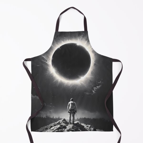 Item preview, Eclipsed Horizon: A Lone Adventurer Witnessing Solar Eclipse designed and sold by Divine Lens Art.