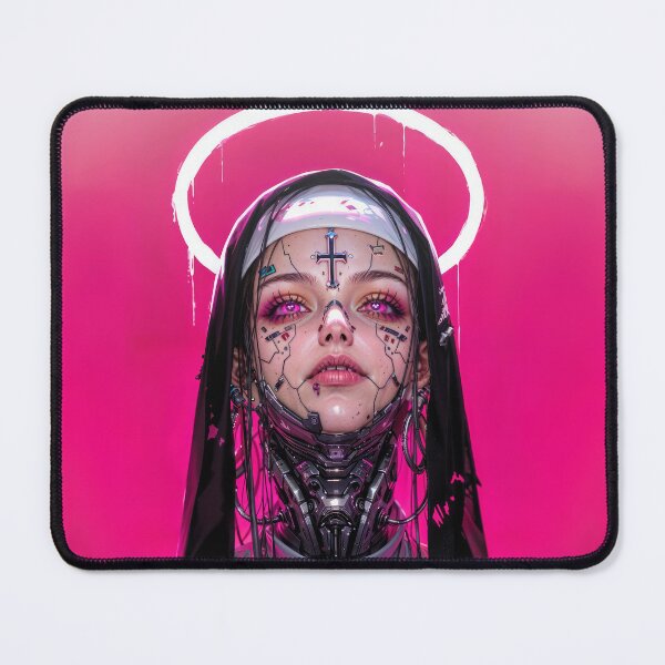 Item preview, Anime girl cyberpunk nun-halo designed and sold by Hattan moon.
