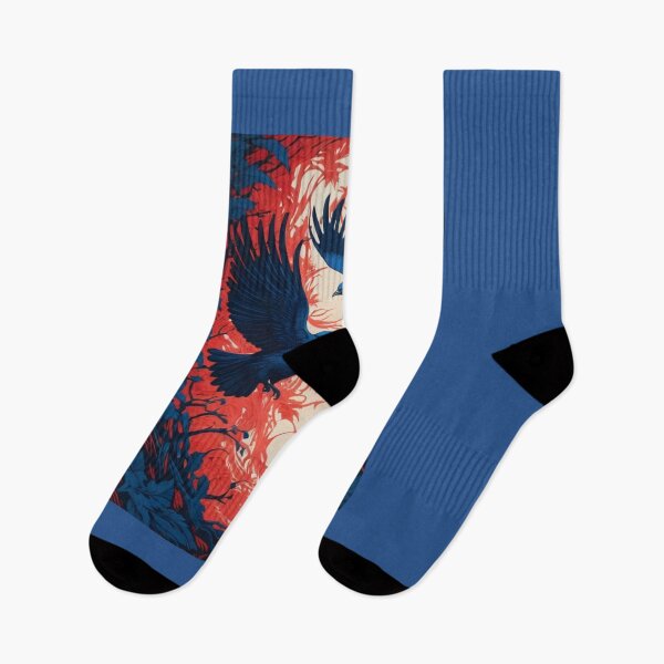 Item preview, Blue Birds in a Fiery Forest designed and sold by KilianSzmid.