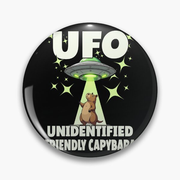 Item preview, UFO UNIDENTIFIED FRIENDLY CAPYBARA funny UFO abducting Capybara space lovers science fiction fans  designed and sold by Jt41.
