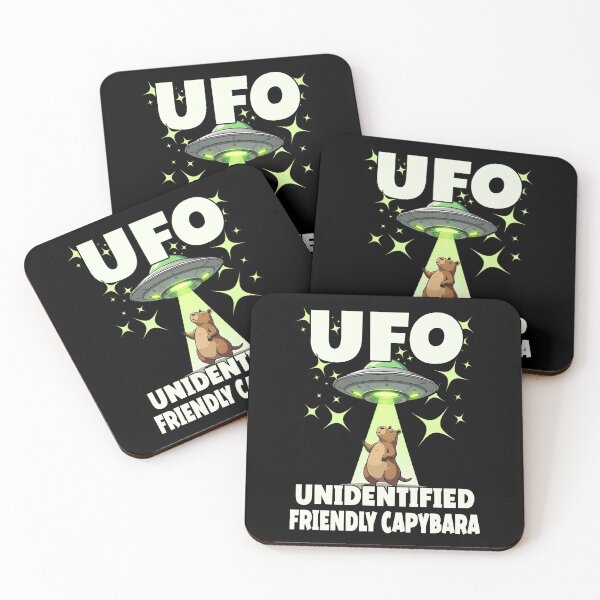 Item preview, UFO UNIDENTIFIED FRIENDLY CAPYBARA funny UFO abducting Capybara space lovers science fiction fans  designed and sold by Jt41.