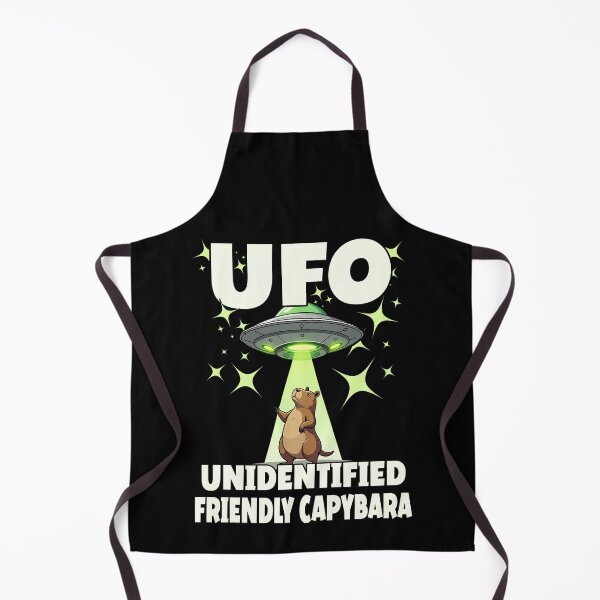 Item preview, UFO UNIDENTIFIED FRIENDLY CAPYBARA funny UFO abducting Capybara space lovers science fiction fans designed and sold by Jt41.