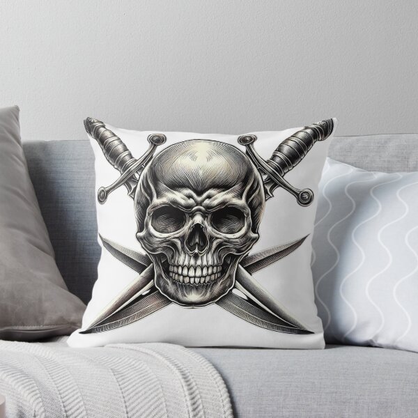 Item preview, Skull and Crossed Swords Dark Gothic Warrior Design designed and sold by Willyboy16.